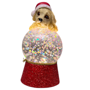 Lighted Lab Snowglobe
