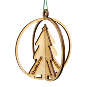 3D Tree - Shelburne Vermont - Laser Cut Ornament