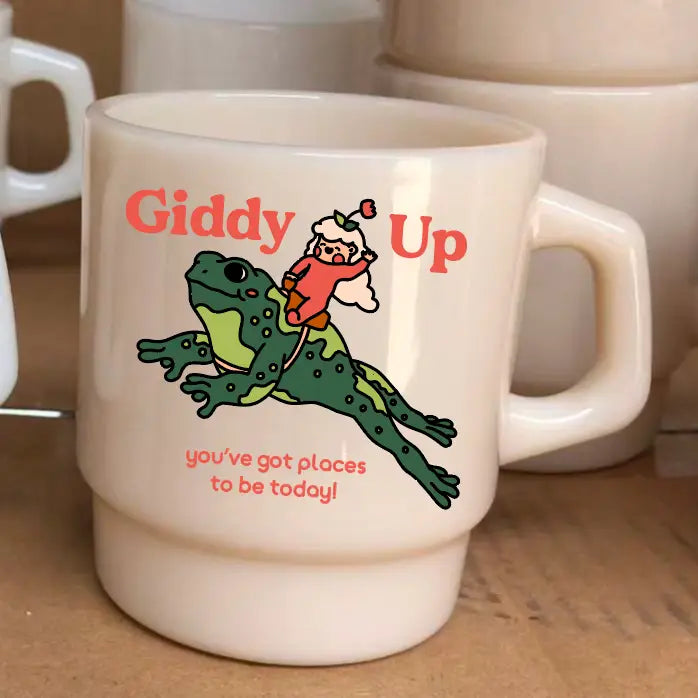"Giddy Up" Vintage Diner Mug