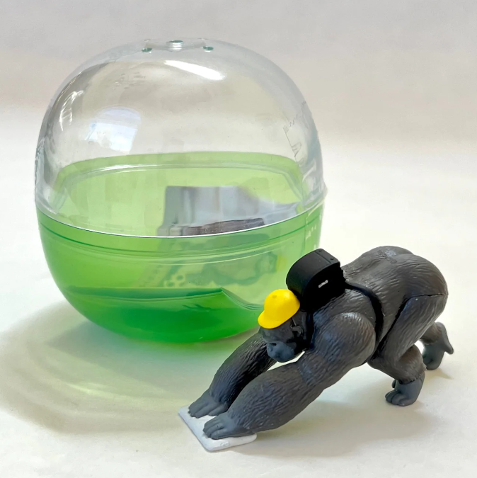 Gashapon Capsule Teen & Up Macho Gorilla Student (Sold As An Individual Capsule) by Homeportonline