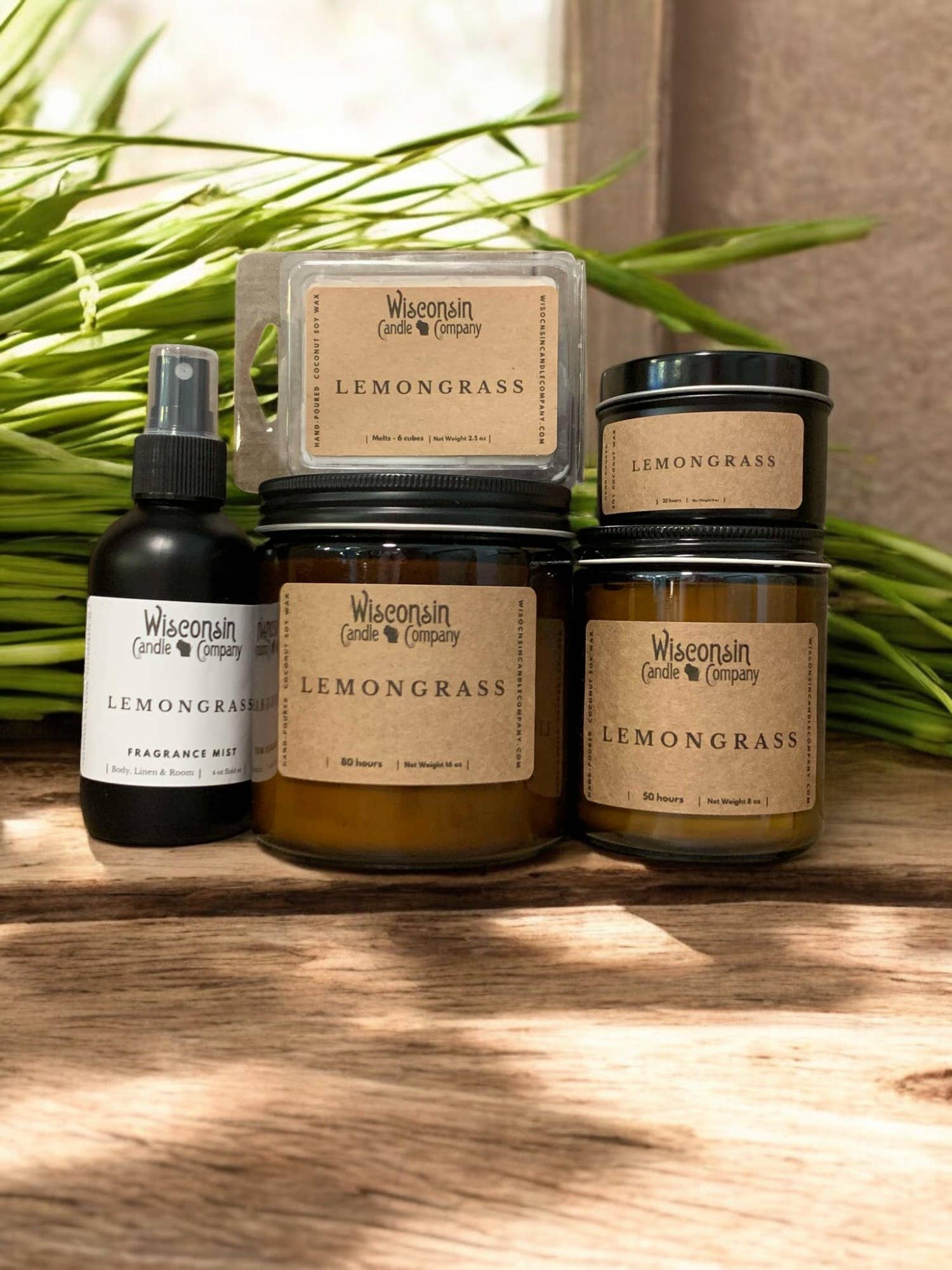 Wisconsin Candle Company - Lemongrass 8 oz Jar by SidePony Boutique