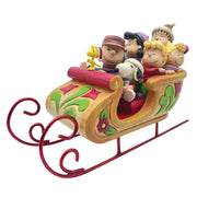 Snoopy and Friends in Sleigh Figurine