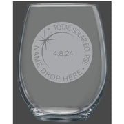 Solar Eclipse Stemless Wine Glass