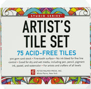 Art Center Artist's Tile Set of 75 White by Homeportonline