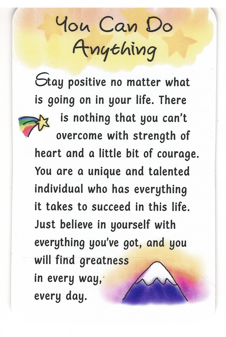 Wallet Card - You Can Do Anything