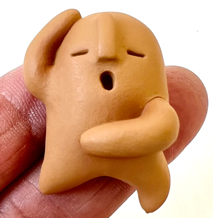 Gashapon Capsule Teen & Up Haniwa Clay Mascot Figurine (Sold As An Individual Capsule) by Homeportonline