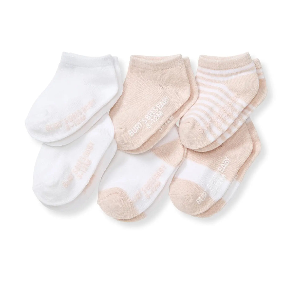 Organic Cotton Blend Toddler Ankle Socks 6 Pack | Ranunculus