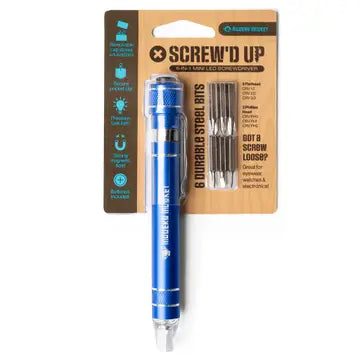 Modern Monkey® Screw’D Up 6-in-1 Mini Led Screwdriver