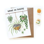 "Hang in There" Cats and Plants Card