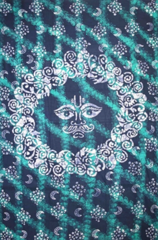 Tapestry Twin Size Celestial Batik Green by Homeportonline