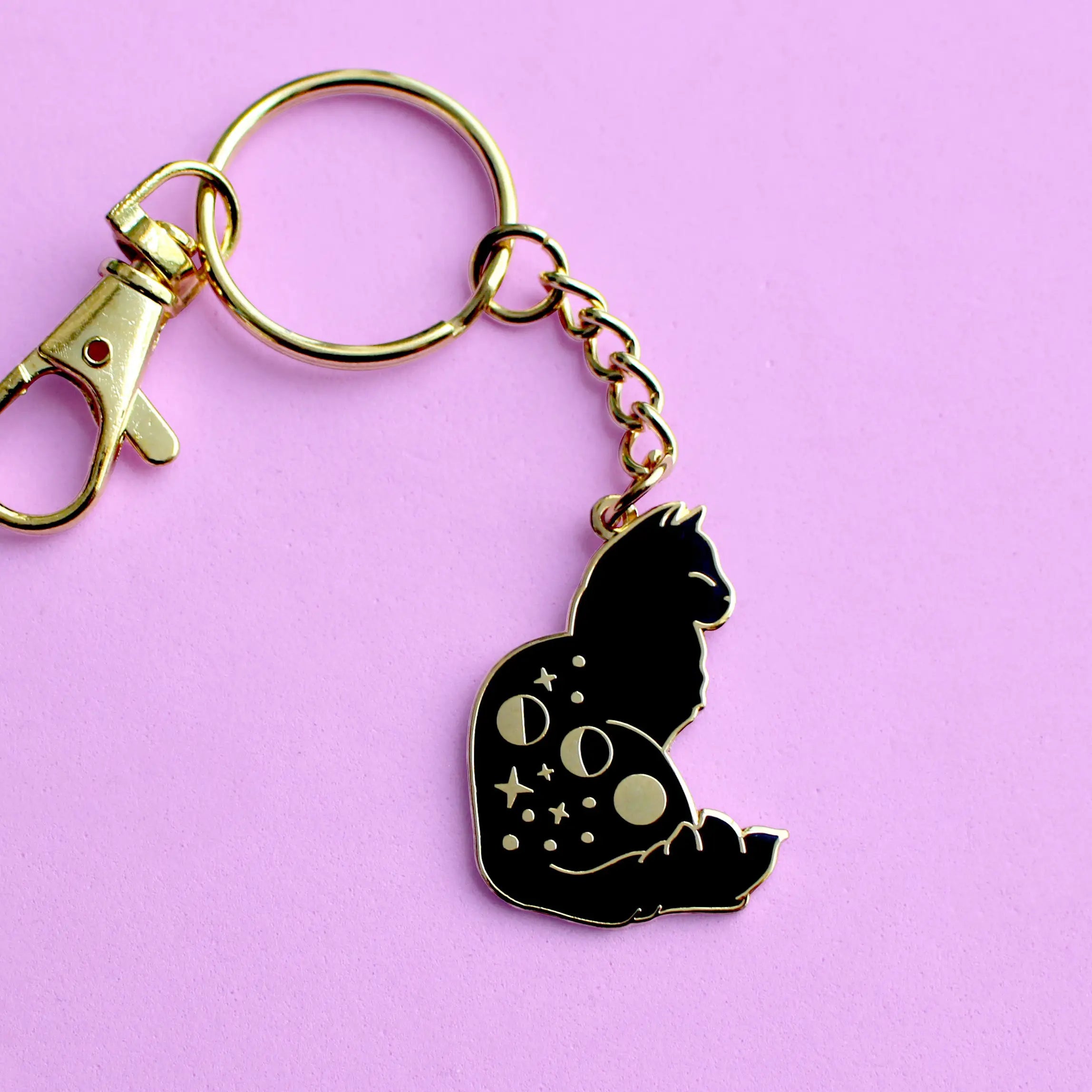 Glitter Punk Enamel Key Chains