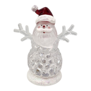 Lighted Shimmer Santa - 4.5 inch
