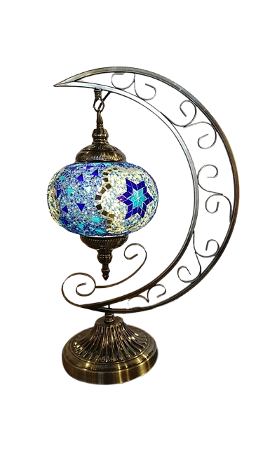 Mosaic Lamp Crescent #5 by Homeportonline