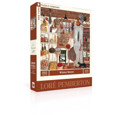 New York Puzzle Company Winter Stores 500 Piece Jigsaw Puzzle
