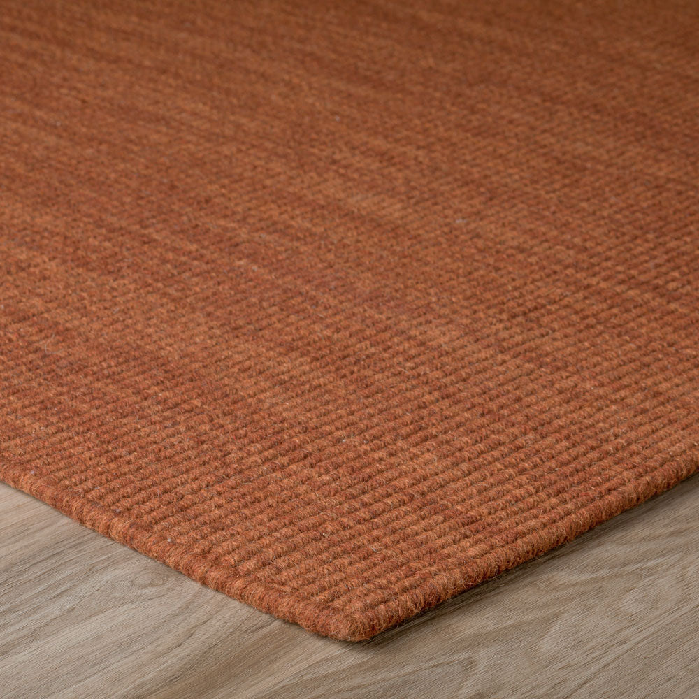 Monaco Boucle Wool Rug Paprika 3'6" x 5'6" by Homeportonline