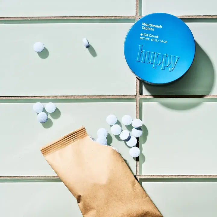 Huppy Alcohol Free & Fluoride Free Mouthwash Tablets