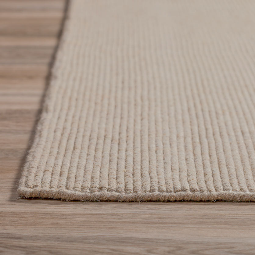 Monaco Boucle Wool Rug Taupe 5' X 7'6" by Homeportonline