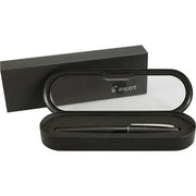 Pilot Metropolitan Fine Gel Roller Fine Pen Point - Refillable - Black Gel-based Ink - Metallic Brass  Black Barrel - 1 / Each