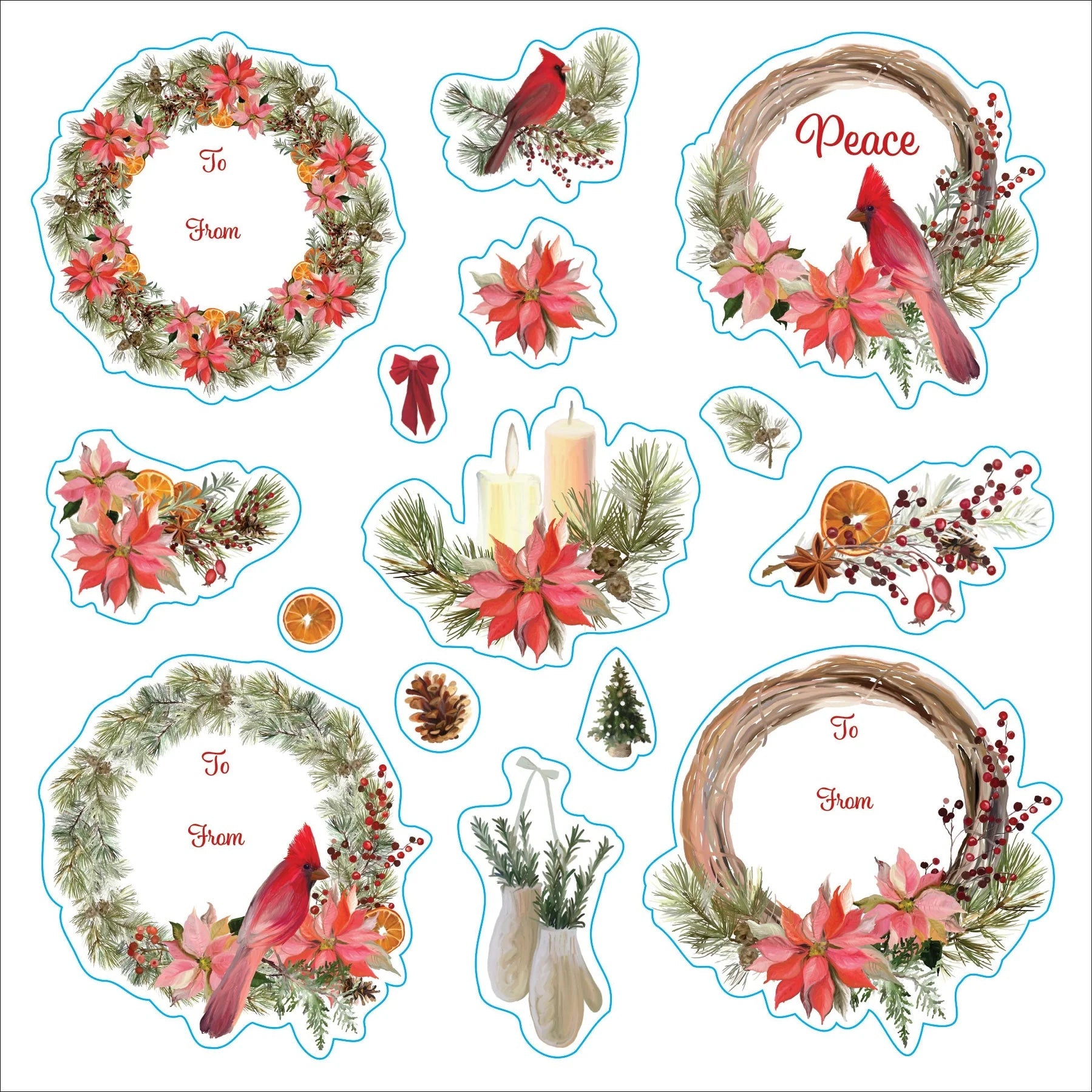 Sticker Book Christmas Merry & Bright! by Homeportonline