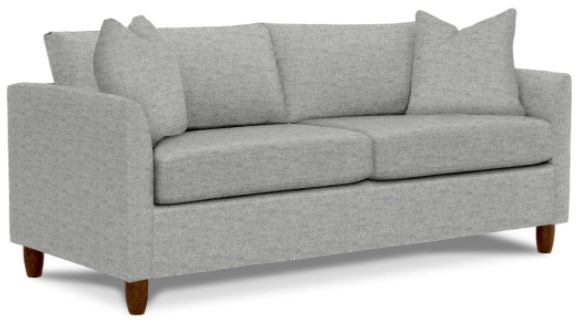 Bayment Sleeper Sofa Full Size Memory Foam Mattress Vapor Dark Walnut Leg by Homeportonline