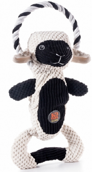 Dog Toy - Charming Pet Scruffles Lamb White Small by Homeportonline