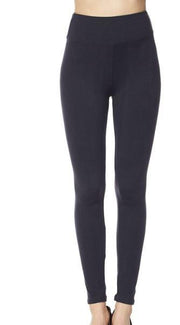 Charcoal Yoga Band Leggings by SidePony Boutique