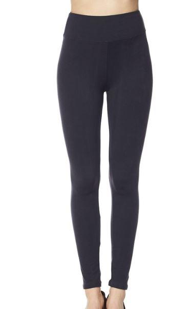 Charcoal Yoga Band Leggings by SidePony Boutique