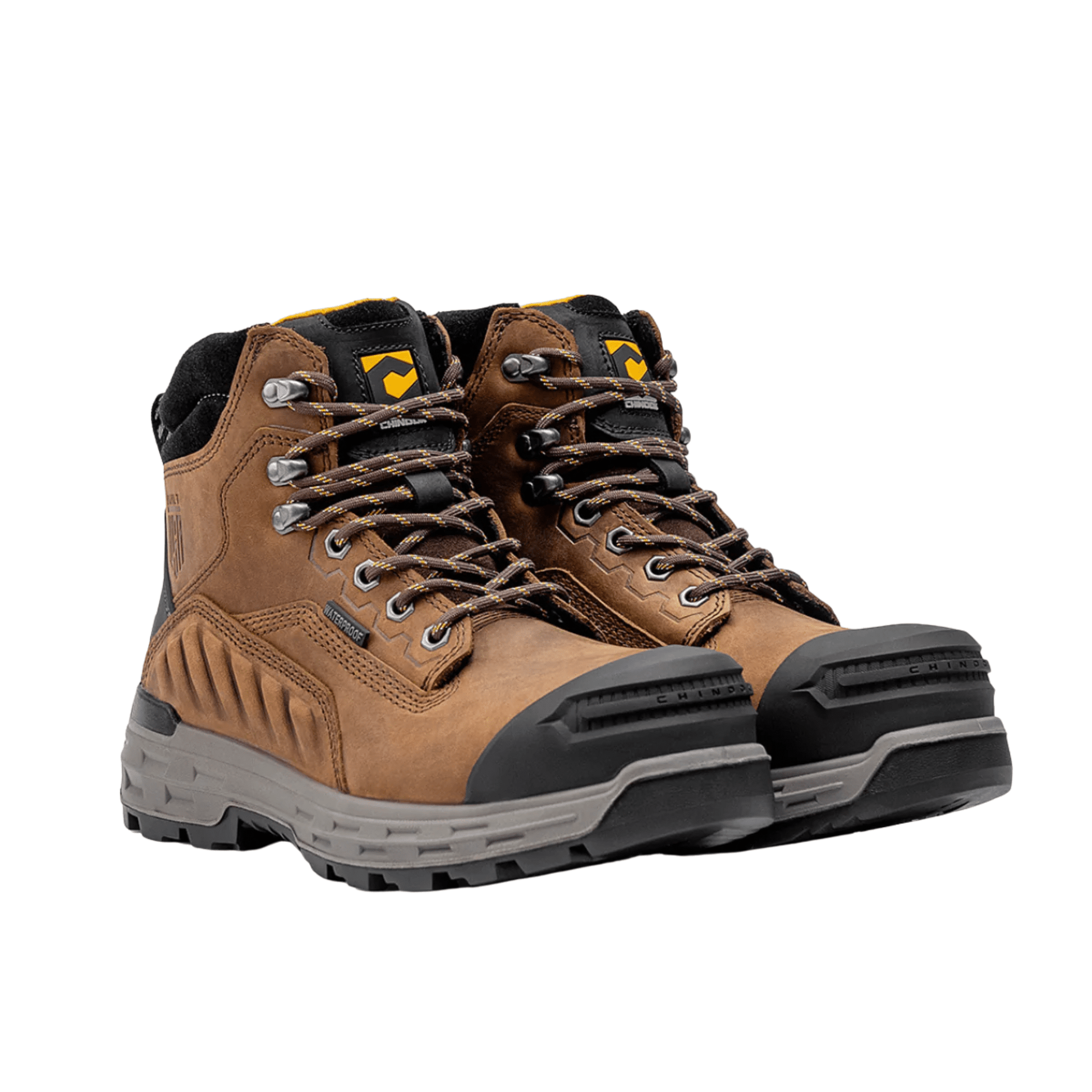 Chinook Men's Wildwood 6 Inch Waterproof Composite Toe Work Boots - Brown by Lenny's Shoe & Apparel