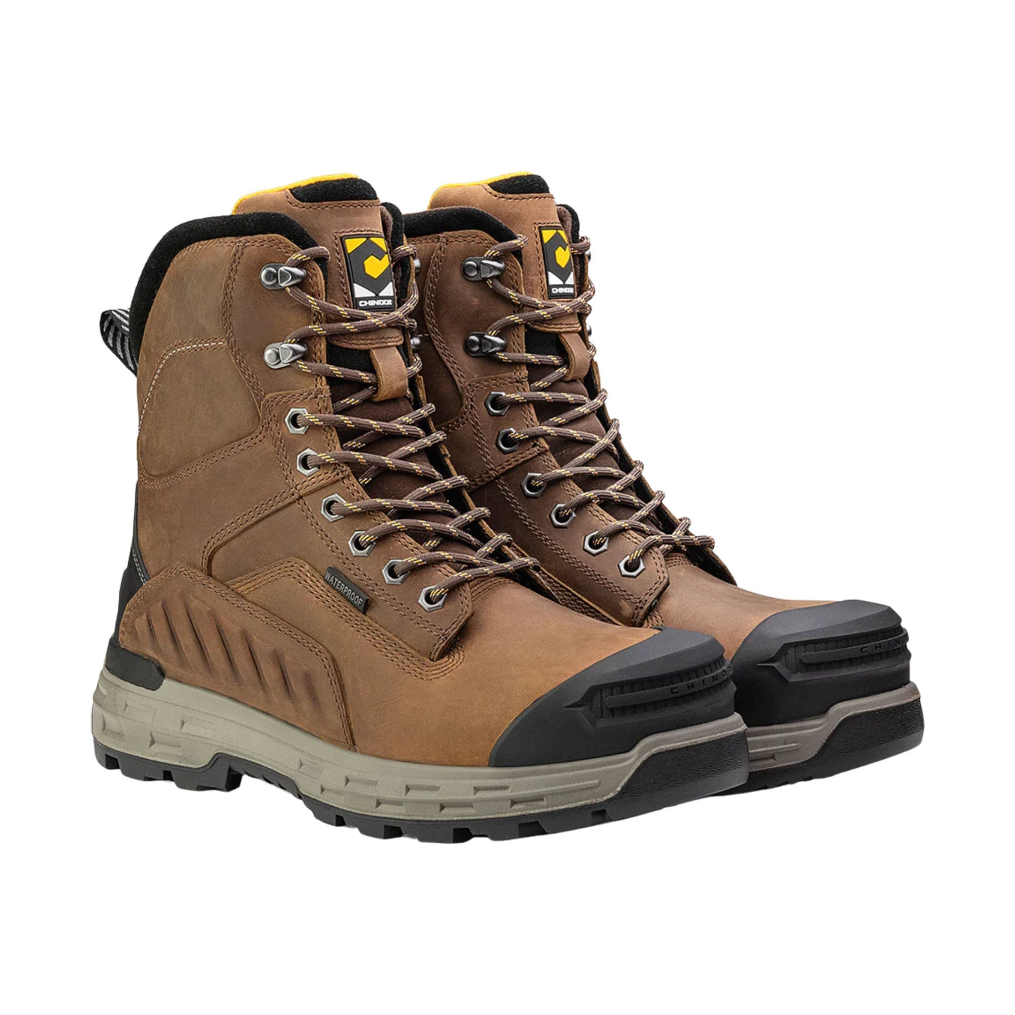 Chinook Men's Wildwood 8 Inch Waterproof Composite Toe Work Boots - Brown by Lenny's Shoe & Apparel