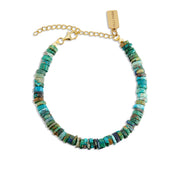 Chrysocolla Heishi Bracelet by elliparr