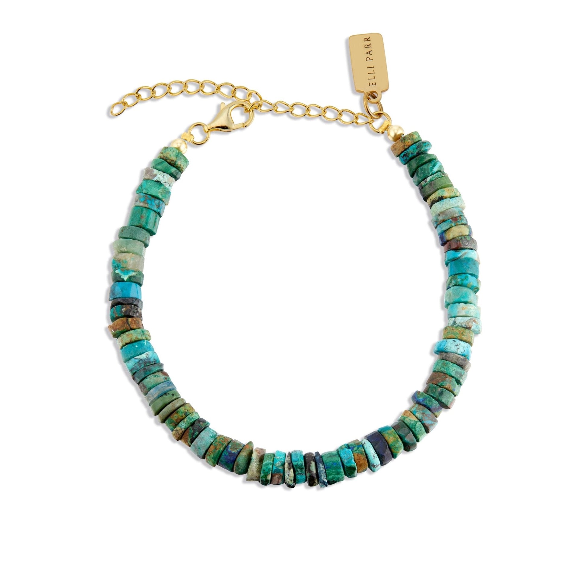 Chrysocolla Heishi Bracelet by elliparr
