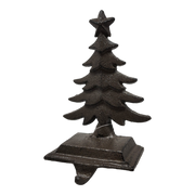 Iron Rustic Tree Stocking Holder - Brown