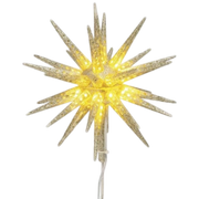 LIghted Starburst Tree Topper - 10 inch
