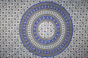 Tapestry Queen Size Circle Vine Blue by Homeportonline