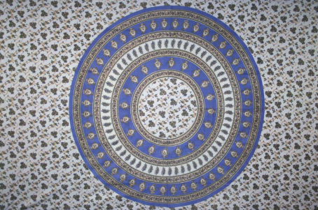 Tapestry Queen Size Circle Vine Blue by Homeportonline