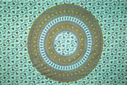 Tapestry Single Size Circle Vine Green by Homeportonline