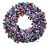 Garland Tinsel Patriotic Wreath