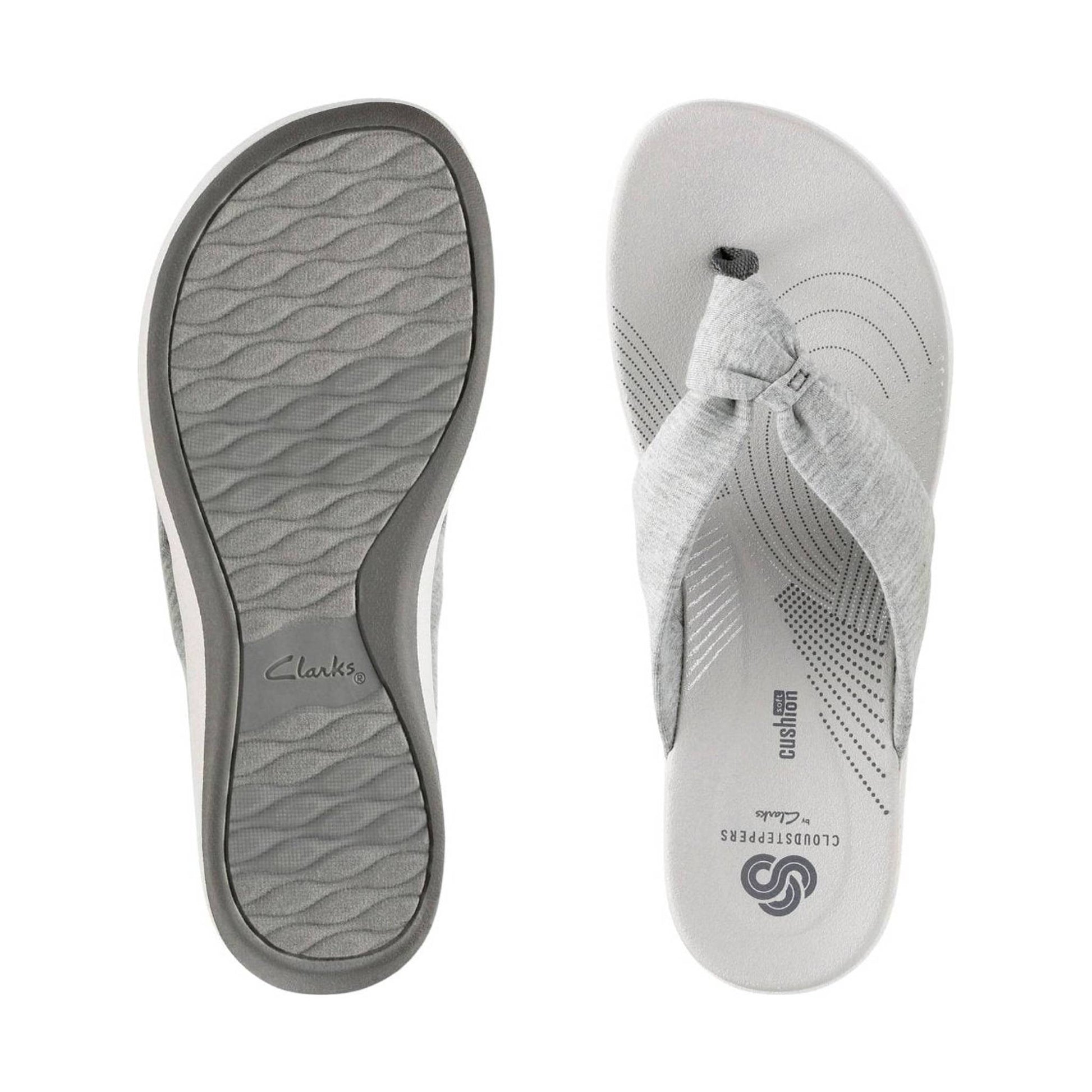 Clarks Women's Arla Glison Sandal - Grey Suede by Lenny's Shoe & Apparel