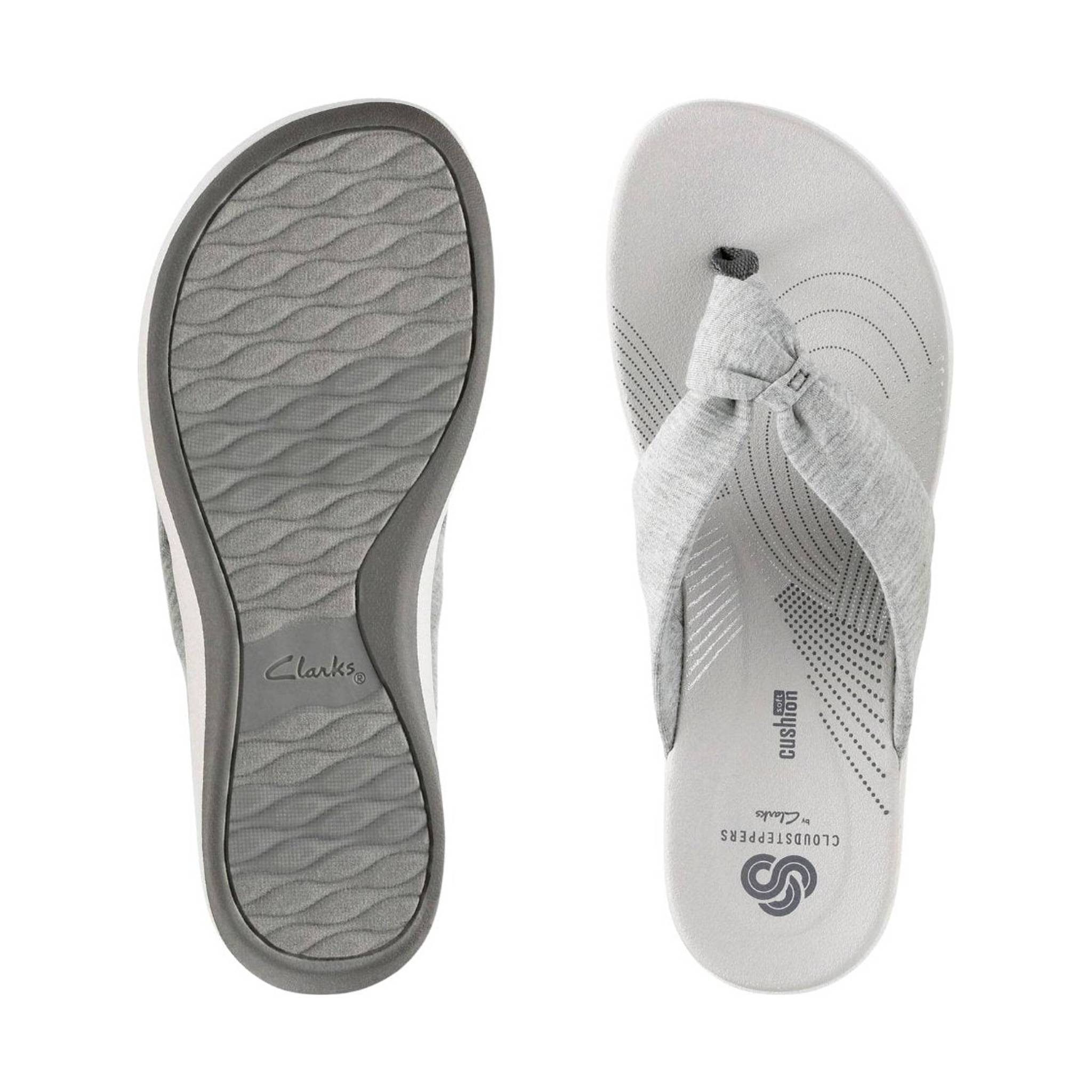 Clarks Women's Arla Glison Sandal - Grey Suede by Lenny's Shoe & Apparel