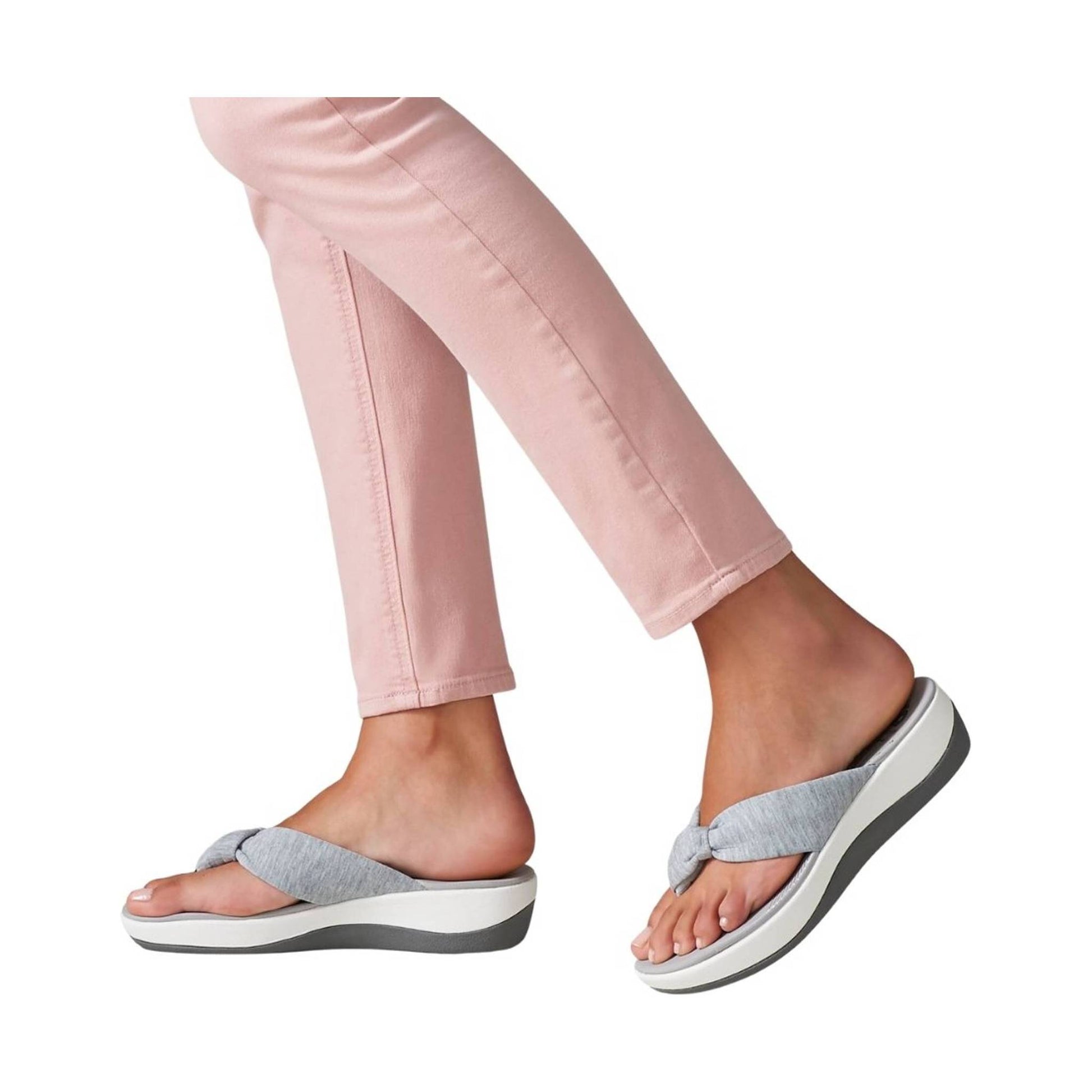 Clarks Women's Arla Glison Sandal - Grey Suede by Lenny's Shoe & Apparel