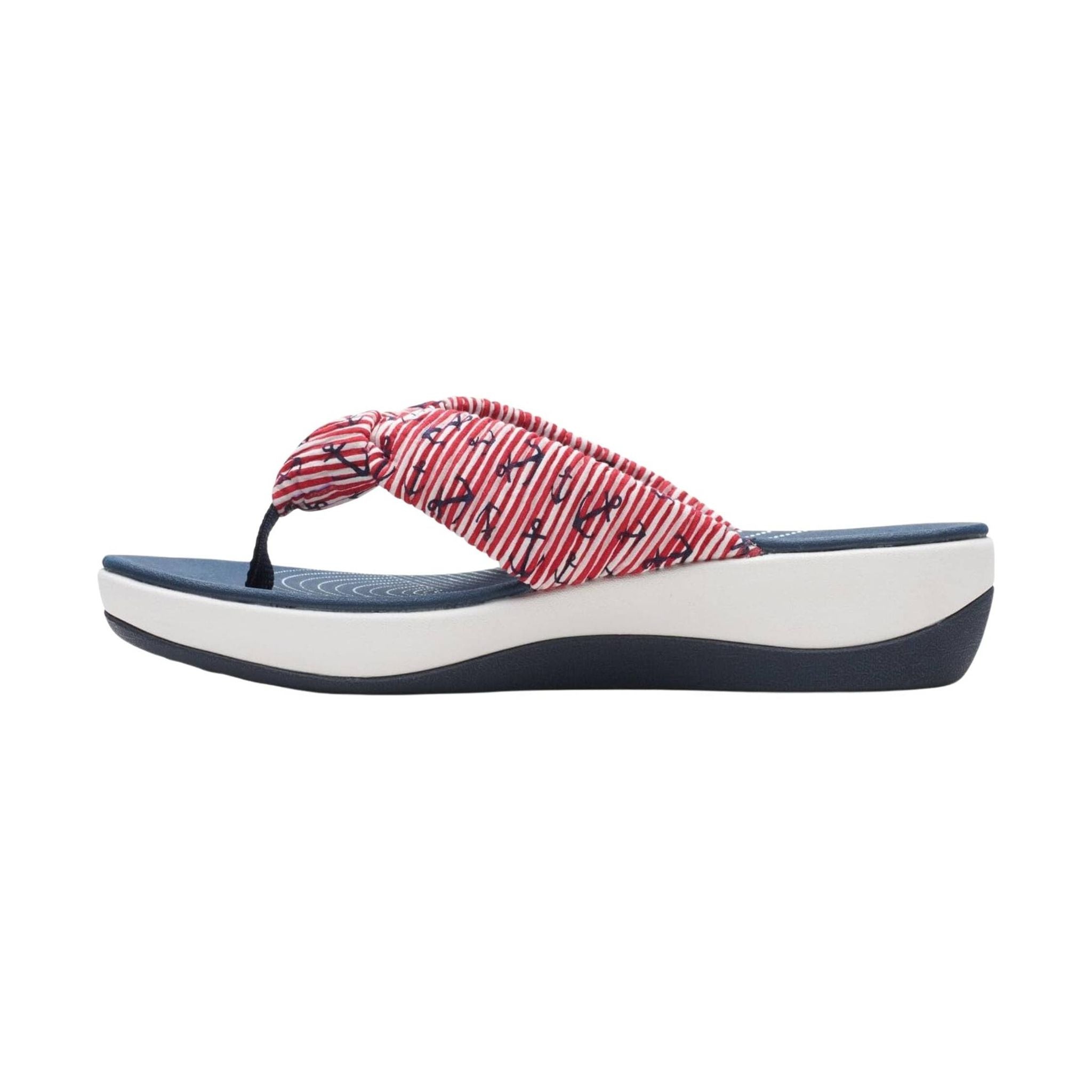 Clarks Women's Arla Glison Sandal - Red/White/Blue by Lenny's Shoe & Apparel