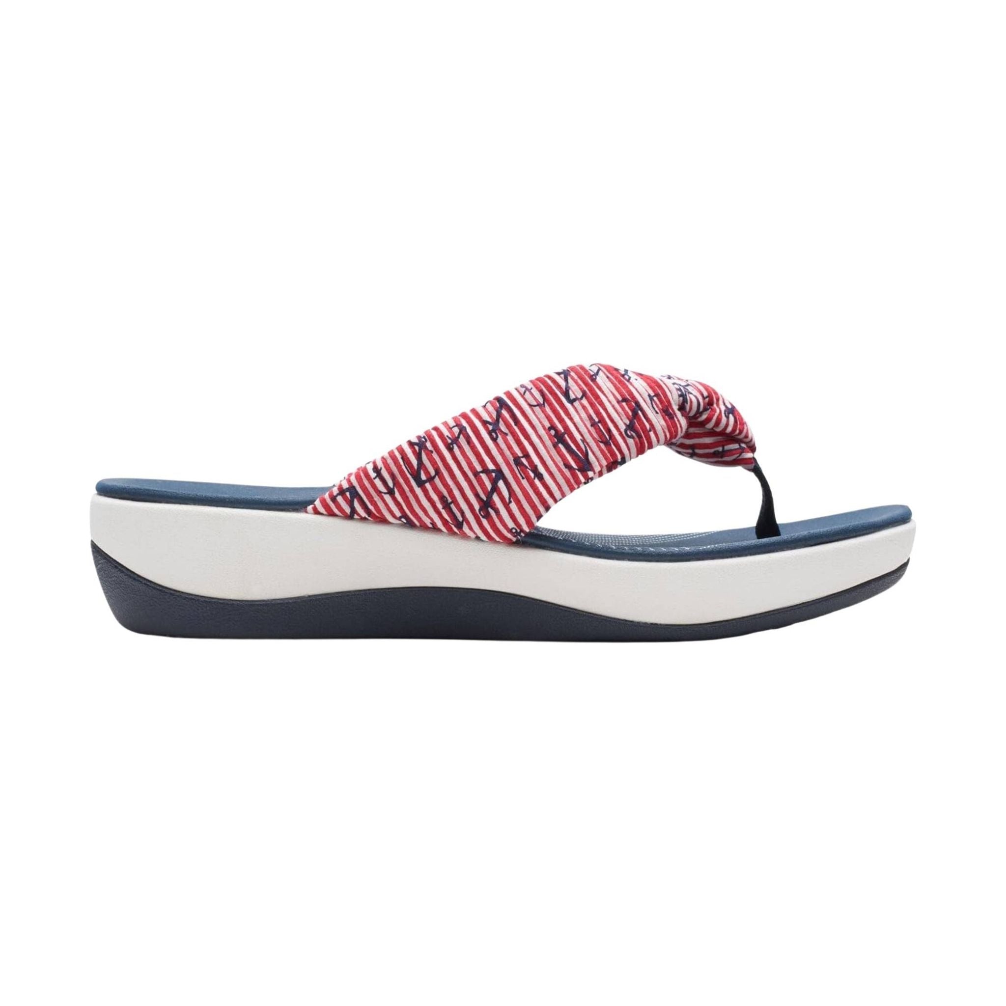 Clarks Women's Arla Glison Sandal - Red/White/Blue by Lenny's Shoe & Apparel
