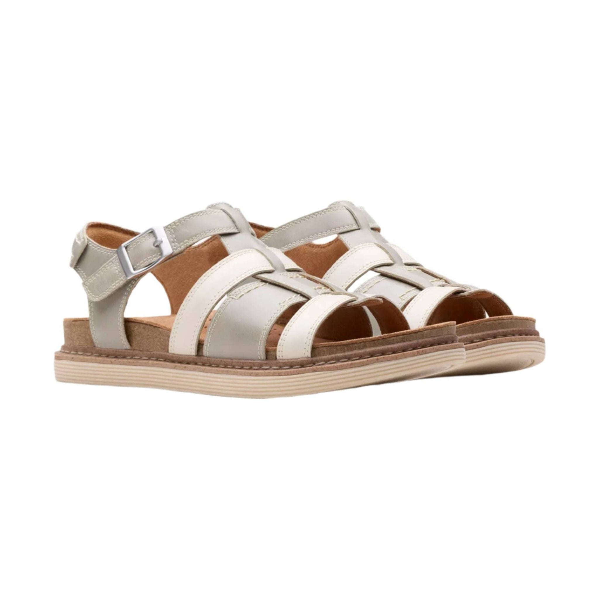Clarks Women's Arwell Sun Sandal - Beige by Lenny's Shoe & Apparel