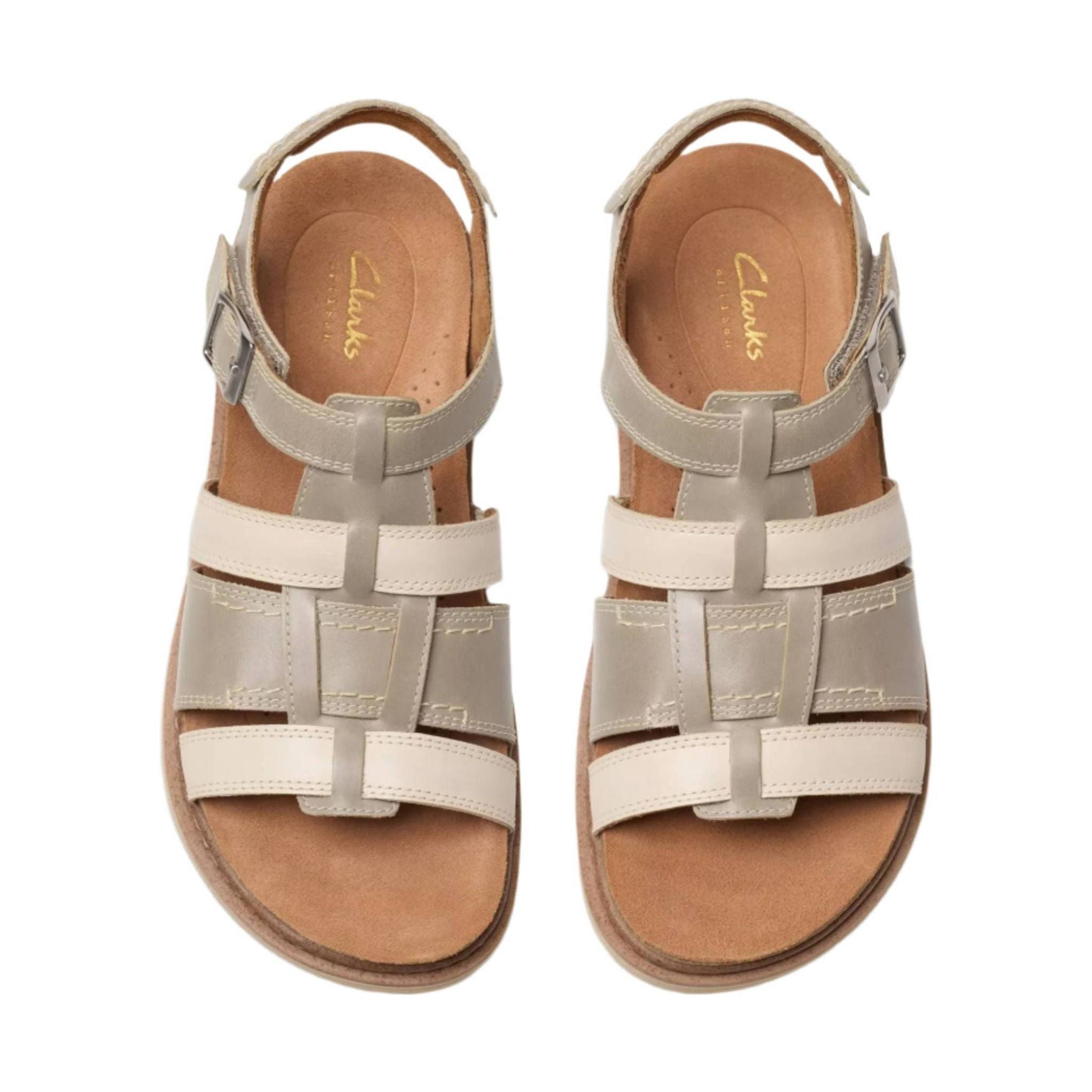 Clarks Women's Arwell Sun Sandal - Beige by Lenny's Shoe & Apparel