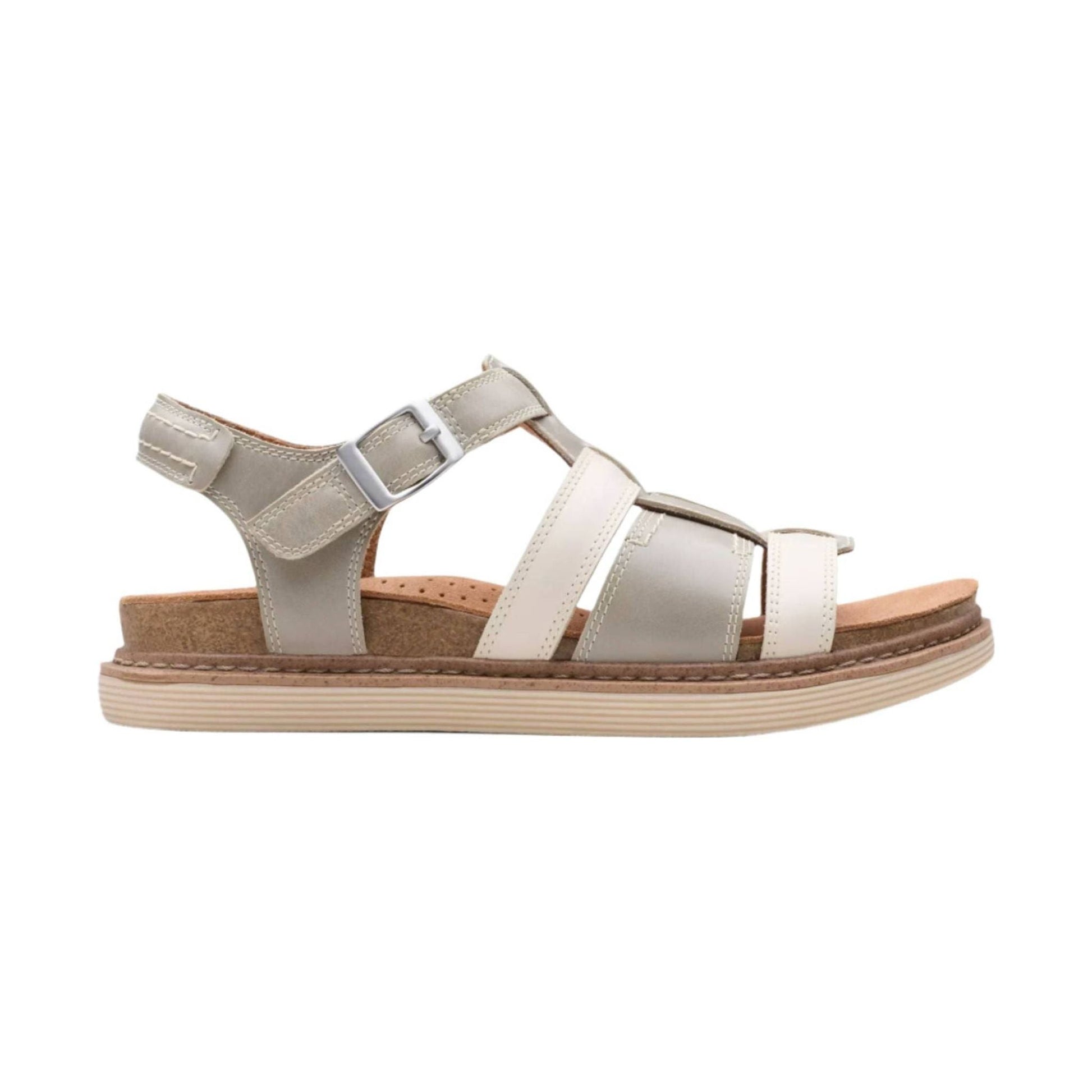 Clarks Women's Arwell Sun Sandal - Beige by Lenny's Shoe & Apparel