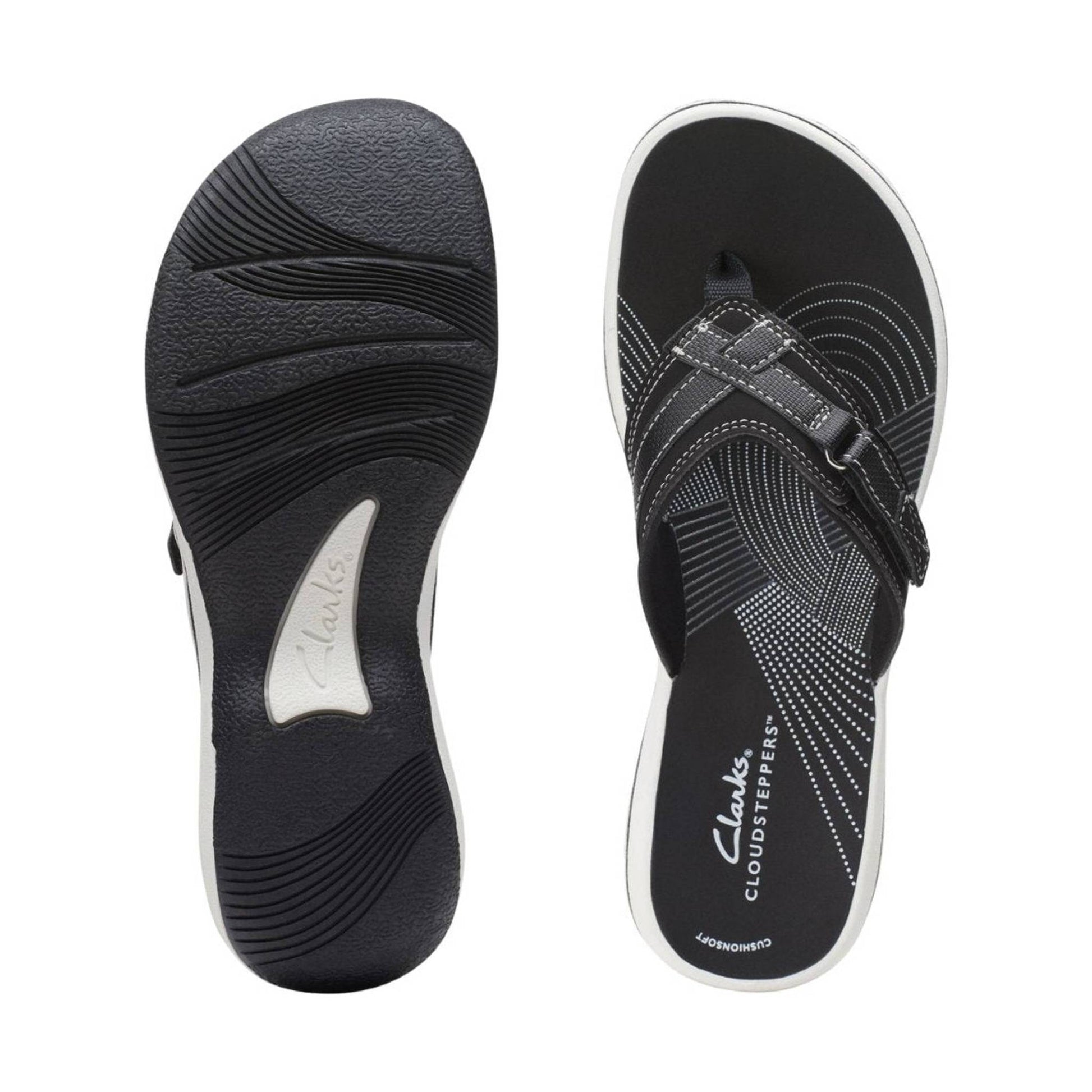 Clarks Women's Breeze Sea - Black Synthetic by Lenny's Shoe & Apparel