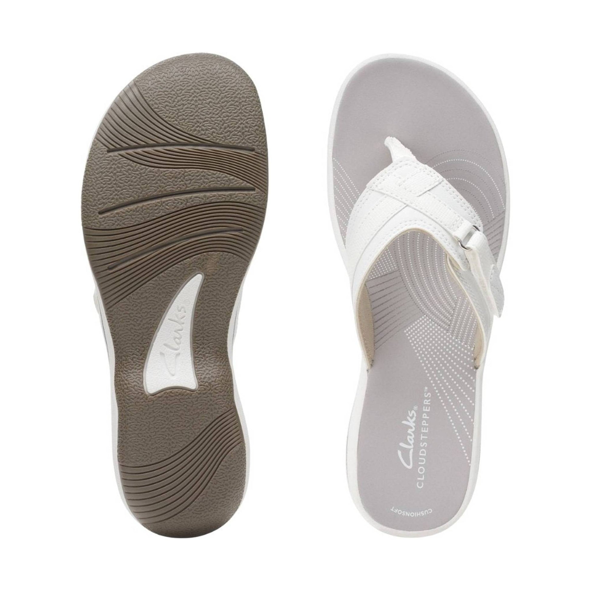 Clarks Women's Breeze Sea - White Synthetic by Lenny's Shoe & Apparel