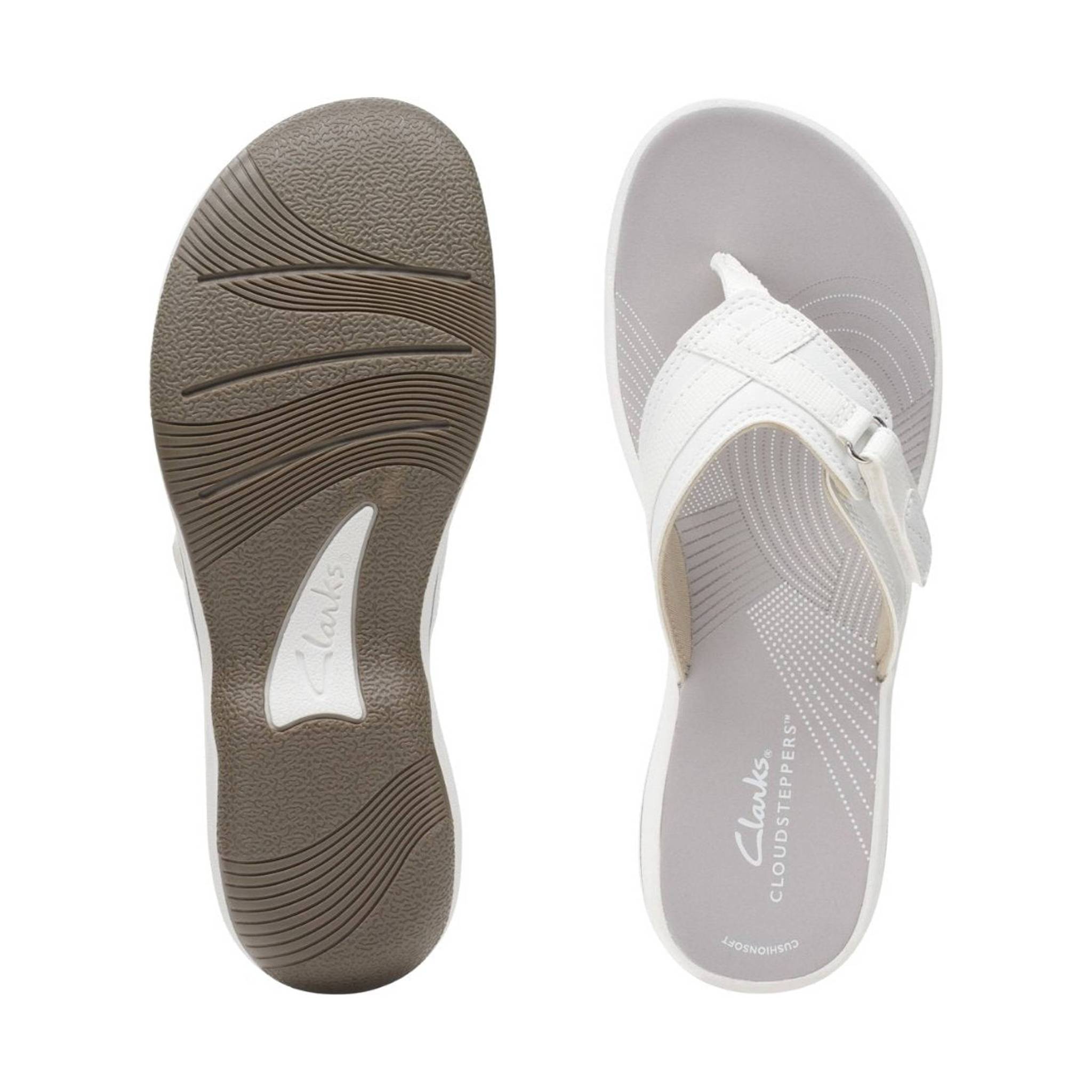 Clarks Women's Breeze Sea - White Synthetic by Lenny's Shoe & Apparel