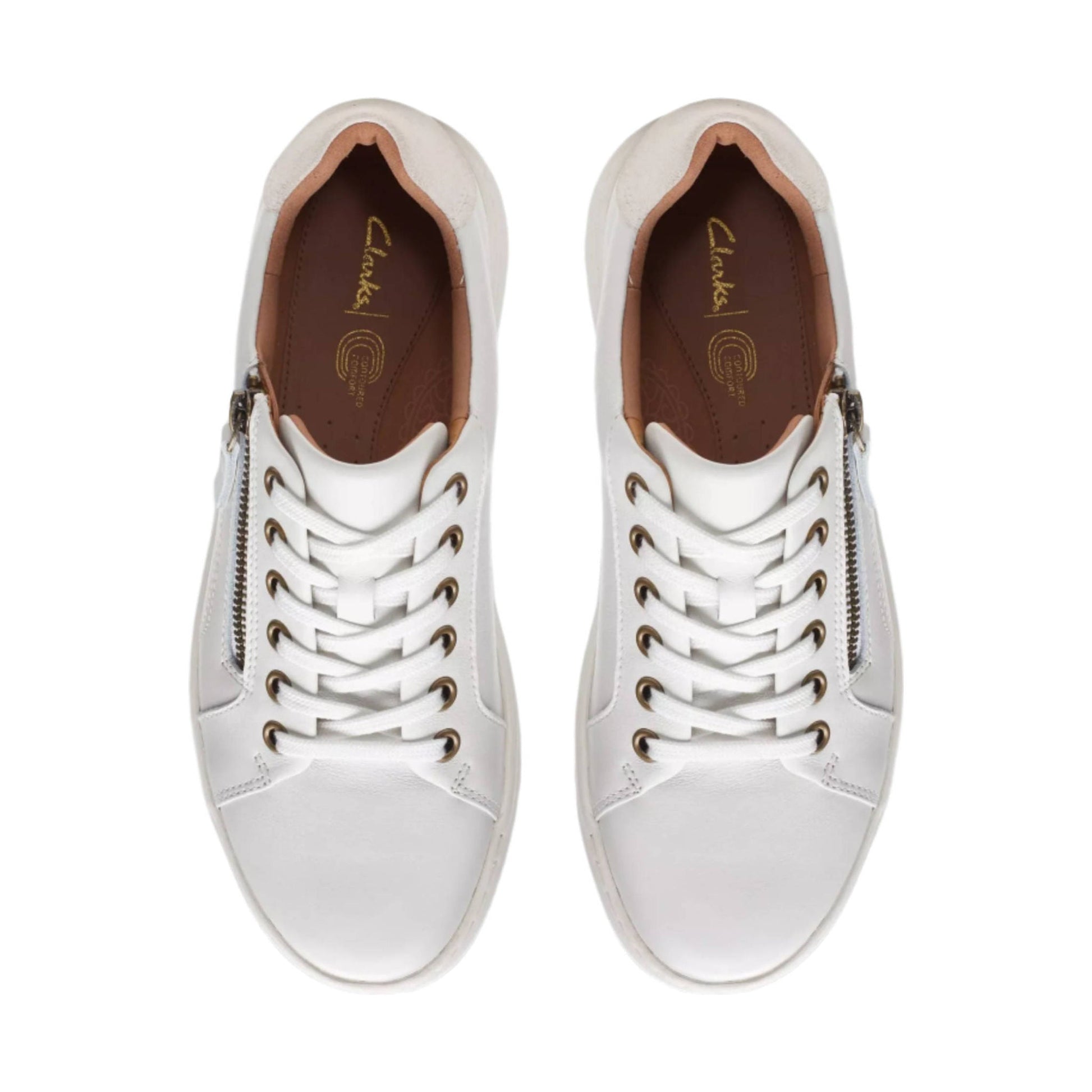 Clarks Women's Nalle Lace Shoes - White by Lenny's Shoe & Apparel