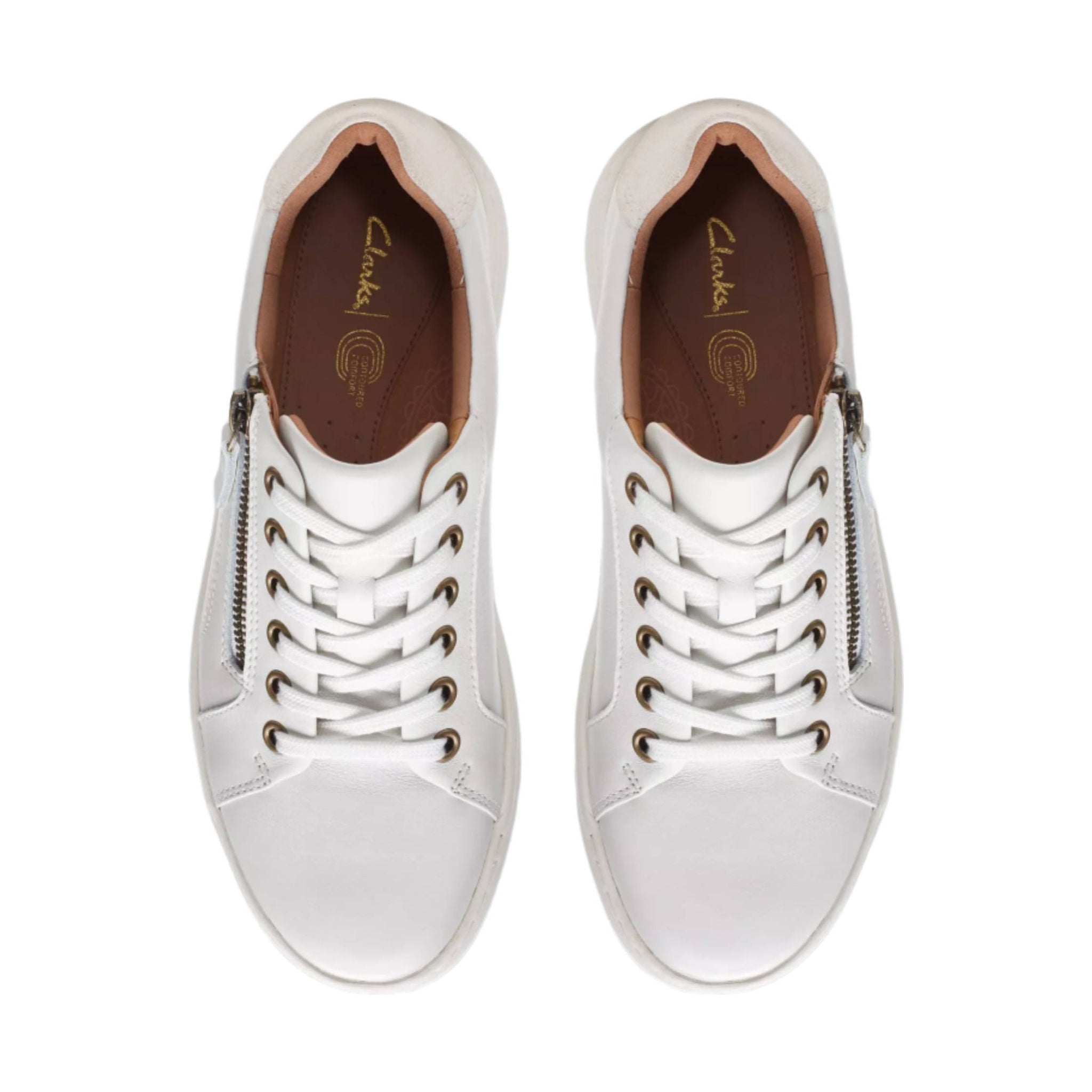 Clarks Women's Nalle Lace Shoes - White by Lenny's Shoe & Apparel